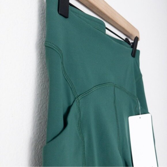NWT Lululemon Power Thru High Rise Tight Legging 4 Evergreen 25" Pocket - Picture 9 of 12
